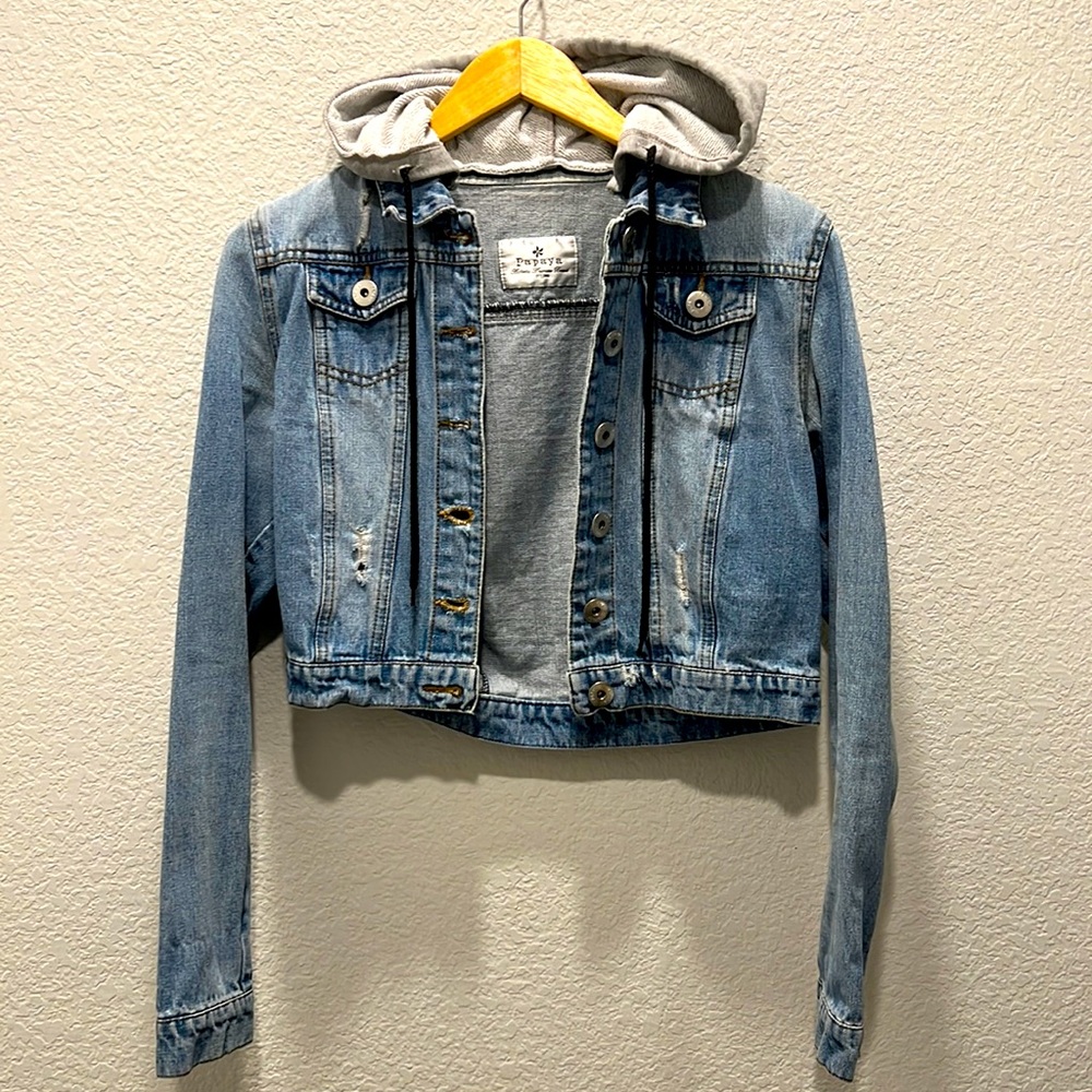 Papaya Jean crop jacket